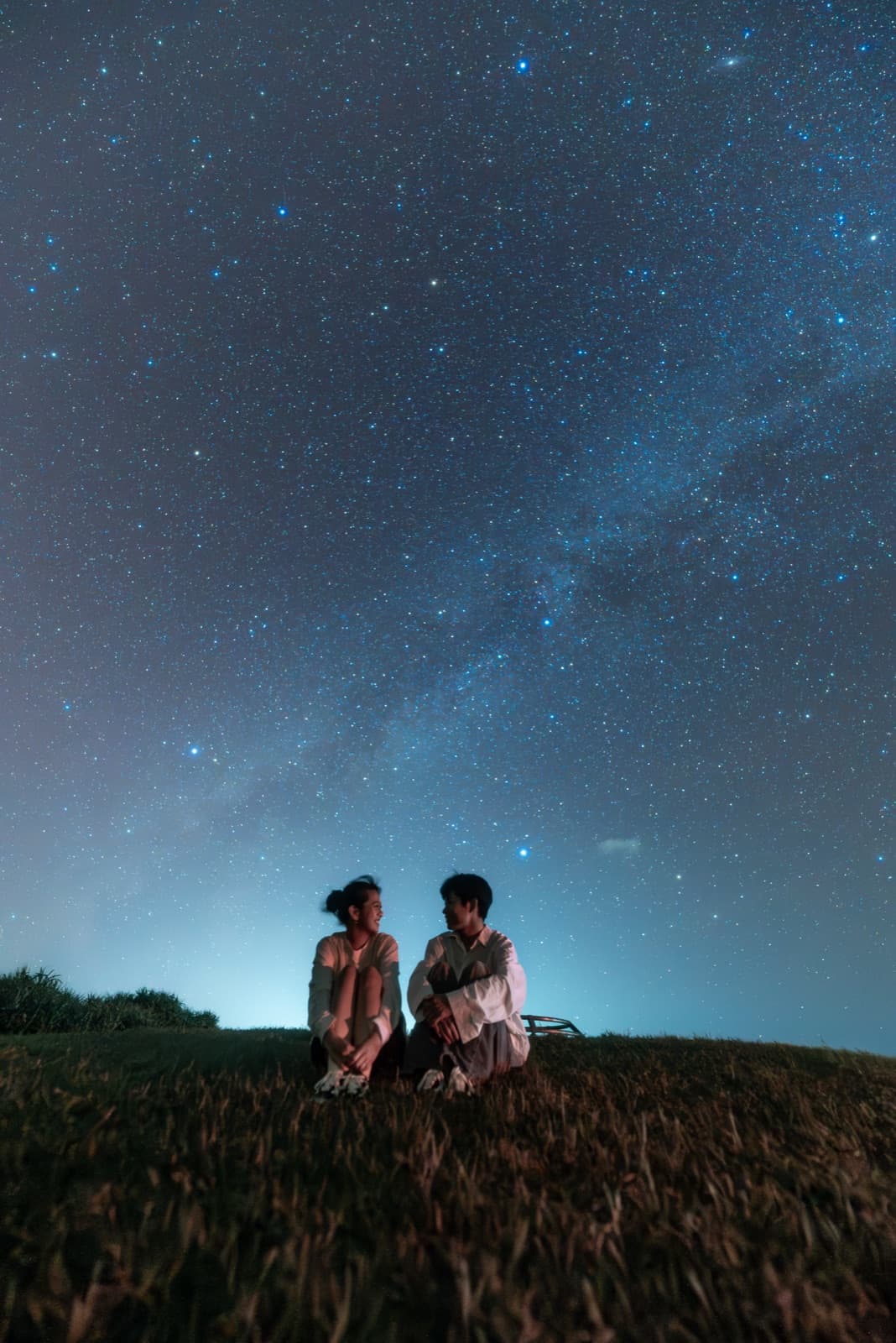 宮古島でカジュアルプランのカップル星空フォト